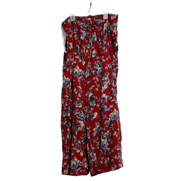 Ralph Lauren Denim & Supply Floral Wrap Wide Leg Pants Large - Picture 1 of 6